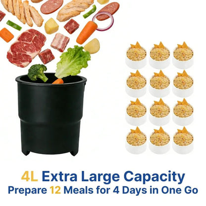 4L Smart Automatic Pet Food Maker & Feeder – Self-Cleaning Meal Prep Machine for Dogs & Cats - Needora