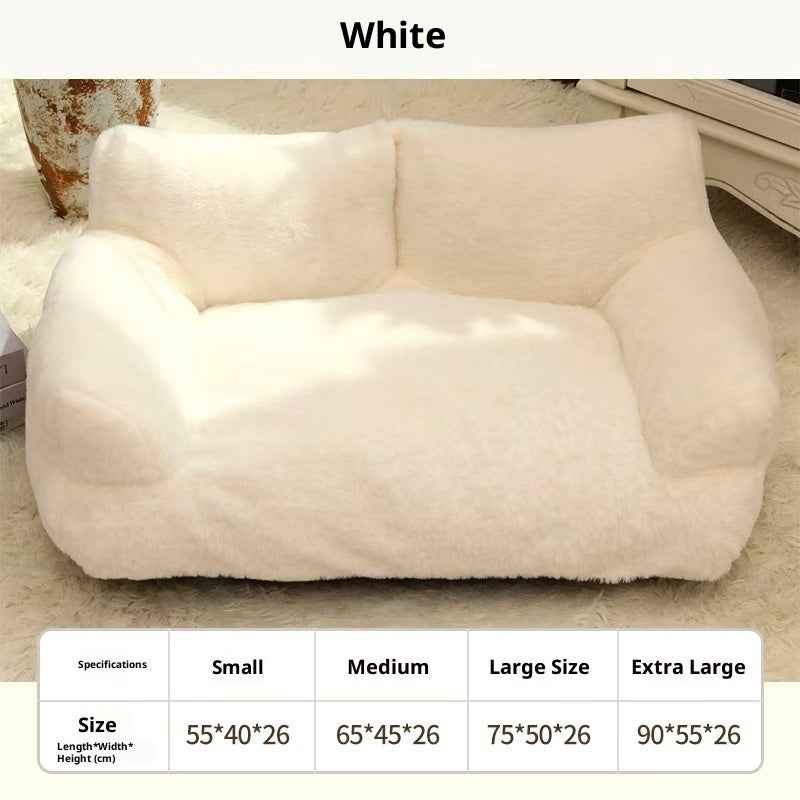 Rabbit Plush Pet Sofa Bed – Soft Comfort Nest for Dogs (S–XL)