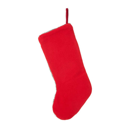 Glitzhome LED Christmas Stockings – 21" Embroidered Linen Stockings, 2-Pack