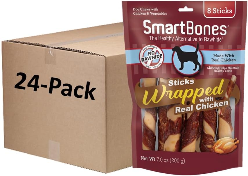 SmartBones rawhide-free chews with real chicken