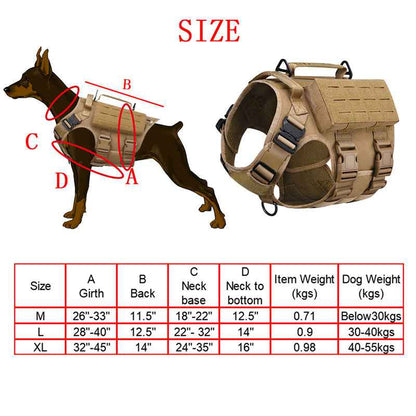 Outdoor tactical laser dog clothing suit multifunctional cobra nylon waterproof dog training suit dog combat vest