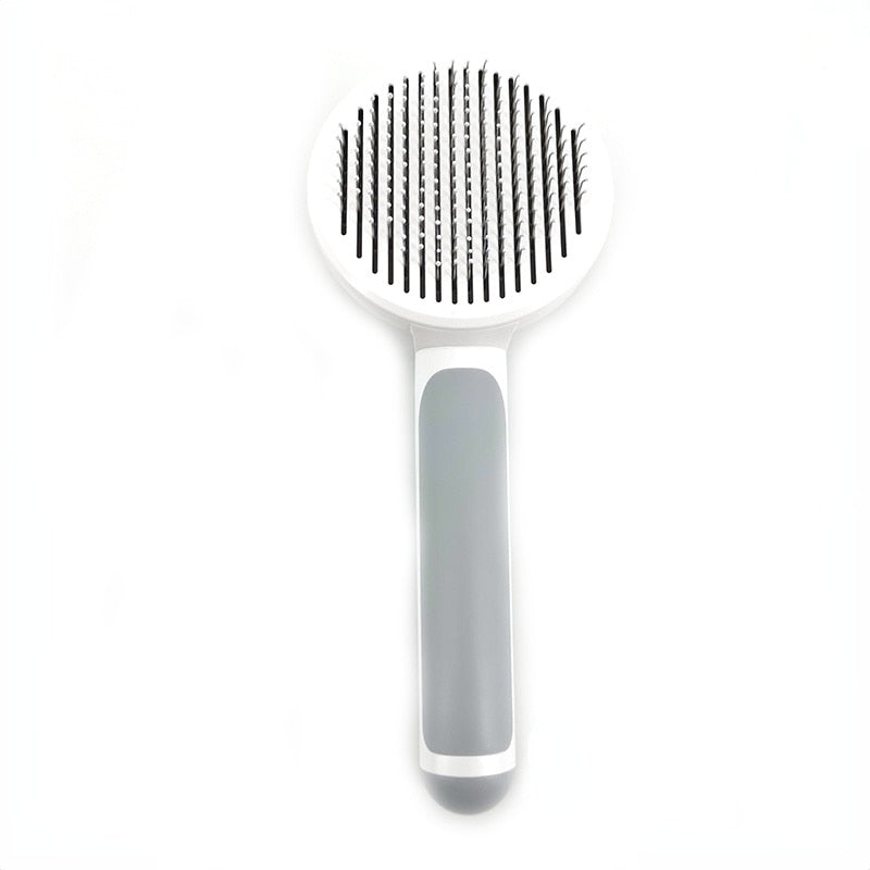Self-Cleaning Slicker Brush for Dogs & Cats – Shedding & Grooming Comb
