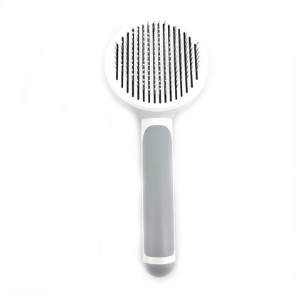 Self-Cleaning Slicker Brush for Dogs & Cats – Shedding & Grooming Comb