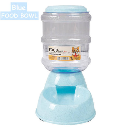 Upgrade Wheat Straw Large Capacity 3.8L Pet Feeder Automatic Water Feeding Dog Basin Pet Bowl