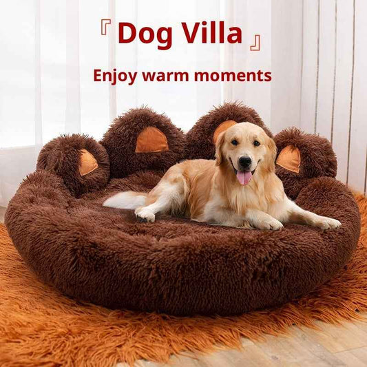 Hand‑Shaped Plush Pet Bed – Soft Sofa Nest for Dogs
