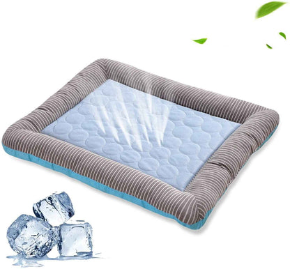 Pet Cooling Pad Ice‑Silk Dog Cat Bed Soft Breathable Summer Cool Mat Blanket