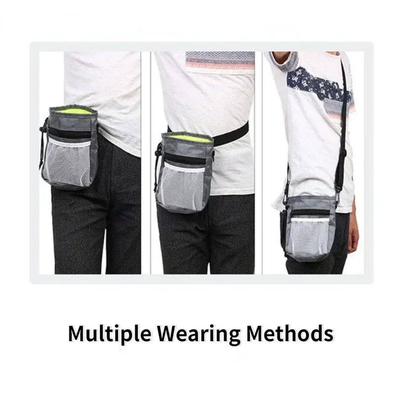 Pet Dog Puppy Training Treat Snack Pet Feed Pocket Pouch Multifunctional Pouch Food Crossbody Bag Pocket Dogwalking Waist Bag
