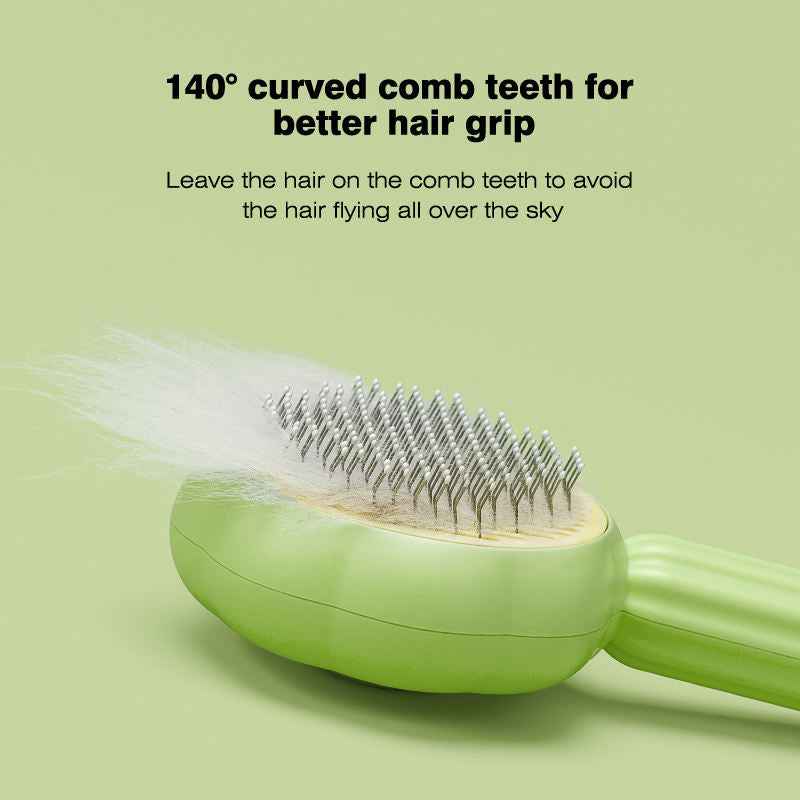 New Sunflower Pet Comb Cat Comb Pet Brush Pet Self-Cleaning Needle Comb Pet Hair Remover Pet Comb