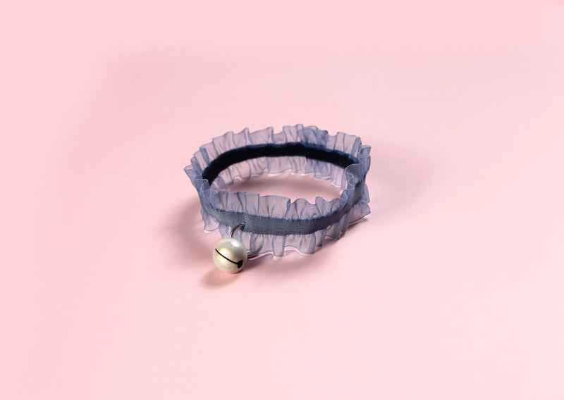 Velvet Lace Adjustable Pet Collar with Insect Repellent
