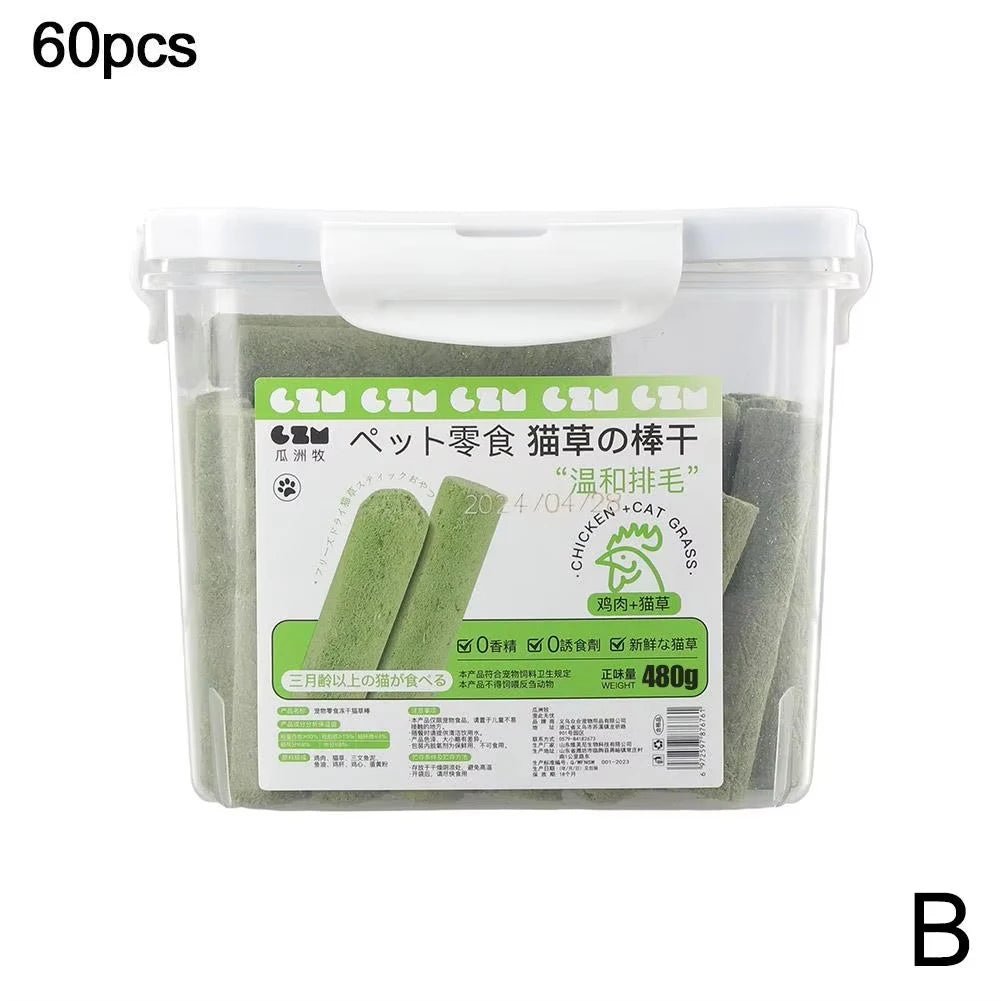 60pc Cat Grass for Cats Prevent Hairballs Remove Hair Pet Supplies Natural Healthy Cats Grass for Cats Grooming Aid - Needora