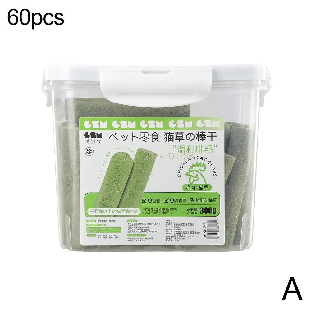 60pc Cat Grass for Cats Prevent Hairballs Remove Hair Pet Supplies Natural Healthy Cats Grass for Cats Grooming Aid - Needora