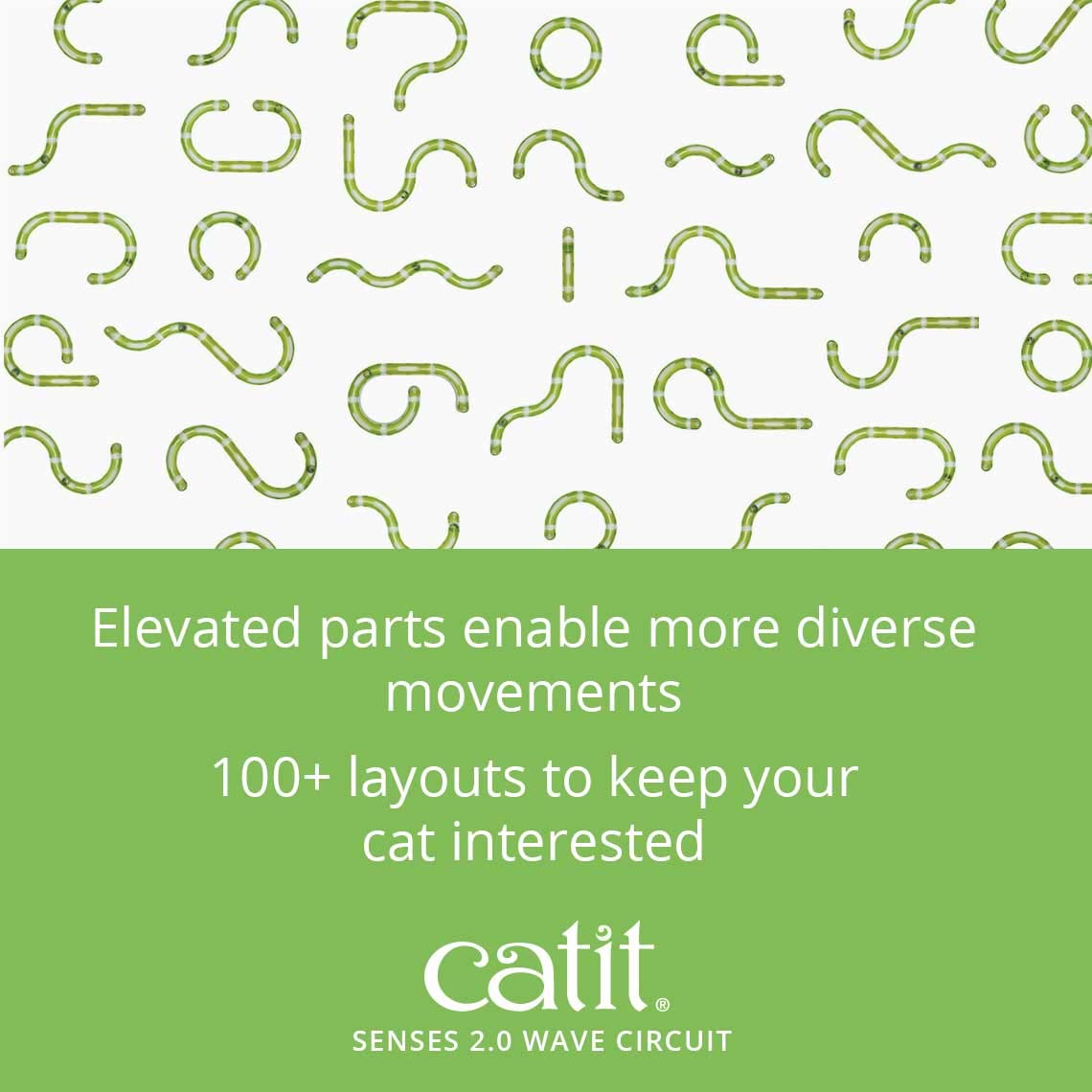 Catit Senses 2.0 Super Circuit interactive cat ball track toy