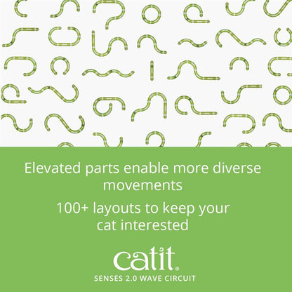 Catit Senses 2.0 Super Circuit interactive cat ball track toy