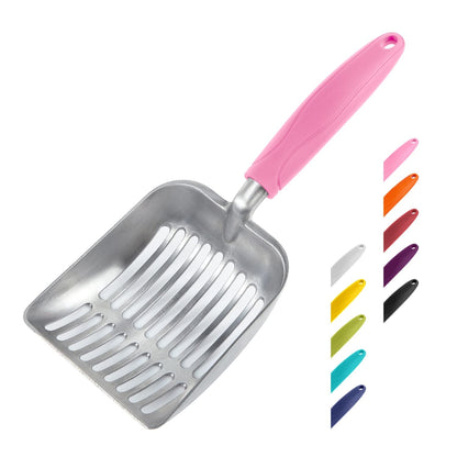 WePet Metal Cat Litter Scoop with Deep Sifter and Long Handle