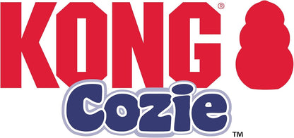 KONG Cozie brand logo – red KONG lettering over blue Cozie lettering
