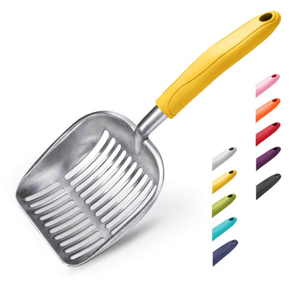 WePet Metal Cat Litter Scoop with Deep Sifter and Long Handle