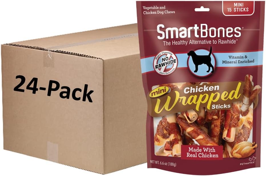 SmartBones sticks dog treats with vegetables
