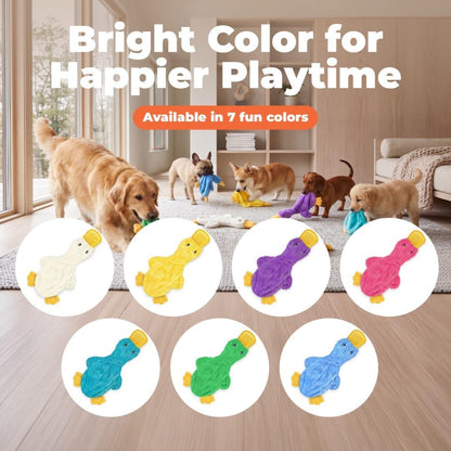Best Pet Supplies Crinkle Duck Dog Toy – Blue, No Stuffing