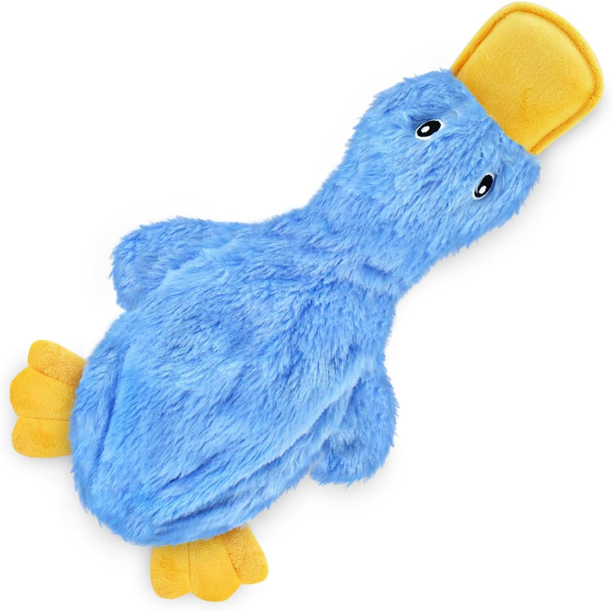 Best Pet Supplies Crinkle Duck Dog Toy – Blue, No Stuffing
