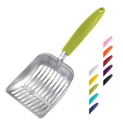 WePet Metal Cat Litter Scoop with Deep Sifter and Long Handle