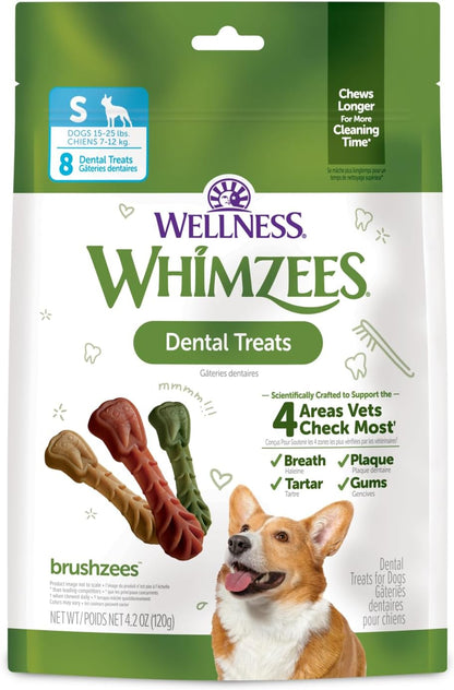 Whimzees Brushzees VOHC accepted dental chews