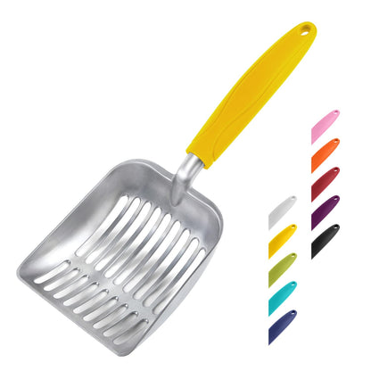 WePet Metal Cat Litter Scoop with Deep Sifter and Long Handle