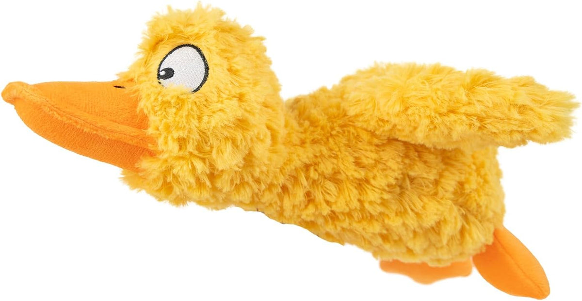 Best Pet Supplies Crinkle Duck Dog Toy – Blue, No Stuffing