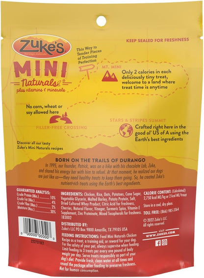 Zuke's Mini Naturals Chicken Dog Training Treats, 16 oz