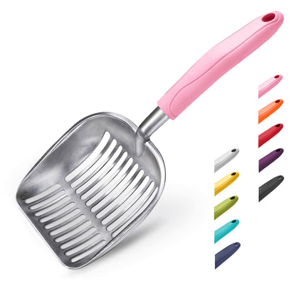 WePet Metal Cat Litter Scoop with Deep Sifter and Long Handle