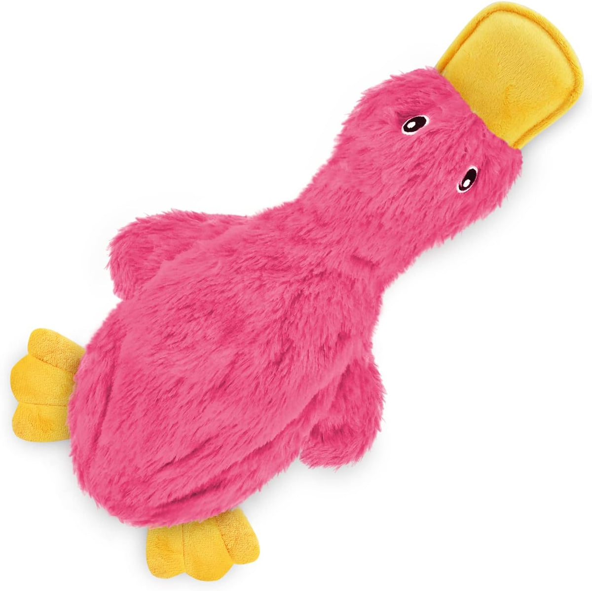Best Pet Supplies Crinkle Duck Dog Toy – Blue, No Stuffing