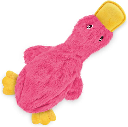 Best Pet Supplies Crinkle Duck Dog Toy – Blue, No Stuffing