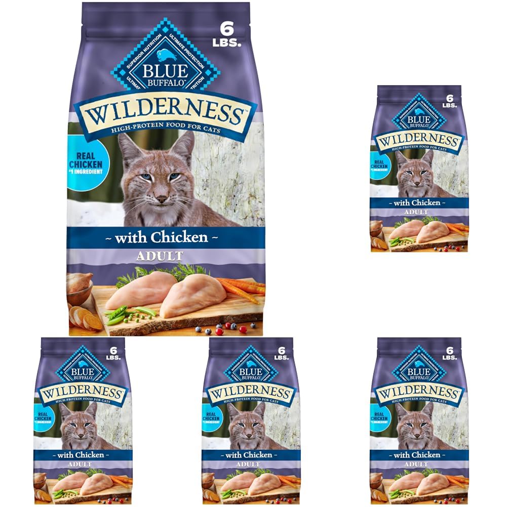 Blue Buffalo Wilderness Chicken Grain-Free Dry Cat Food, 12 lb