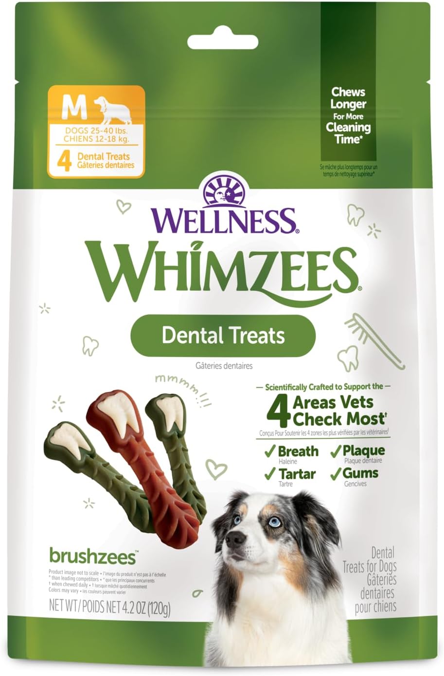 Whimzees natural dental treats for dogs