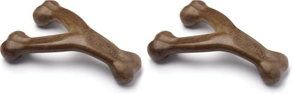 Benebone Wishbone dog chew - curved wishbone shape for an easy paw grip