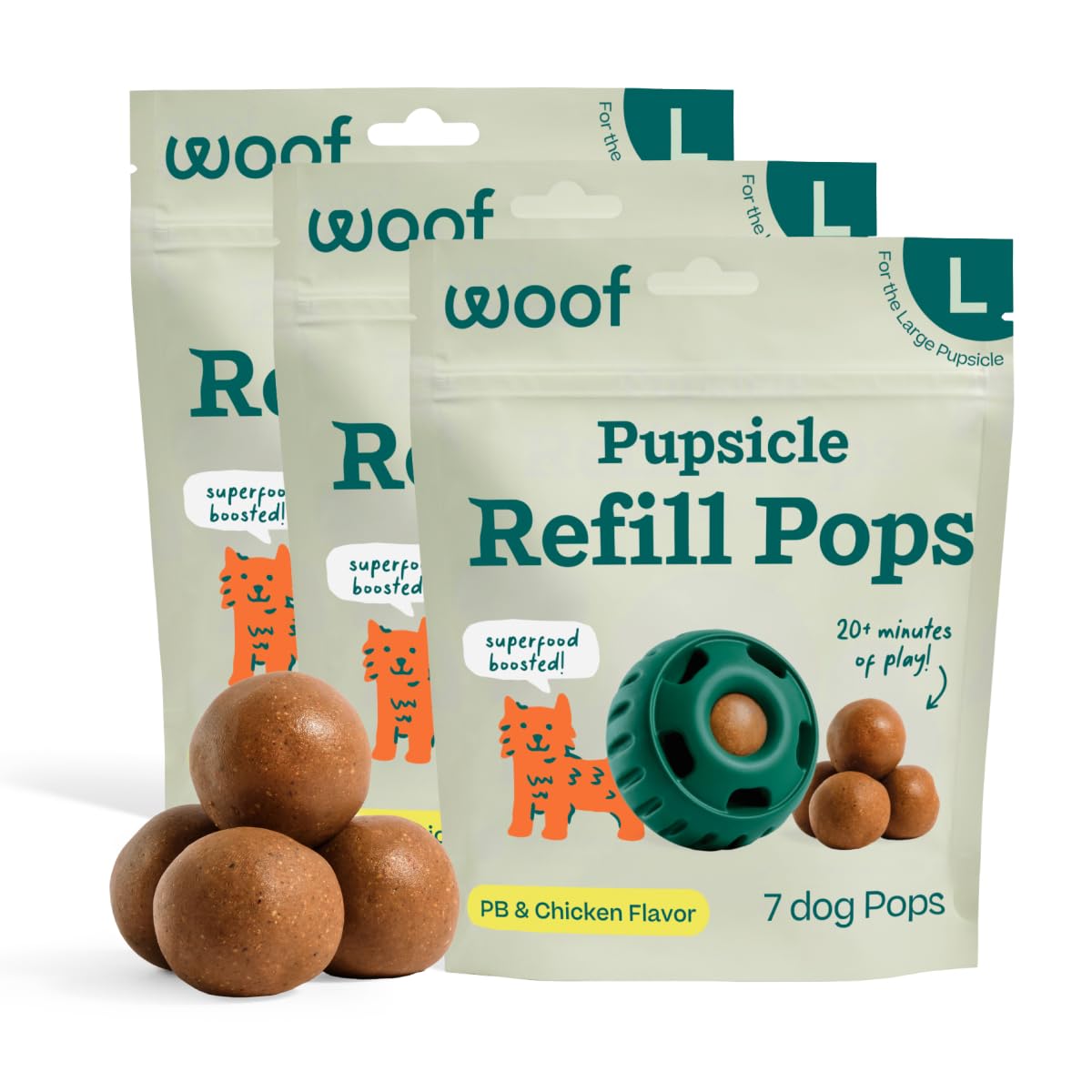 WOOF Pupsicle Refill Pops – lifestyle scene view
