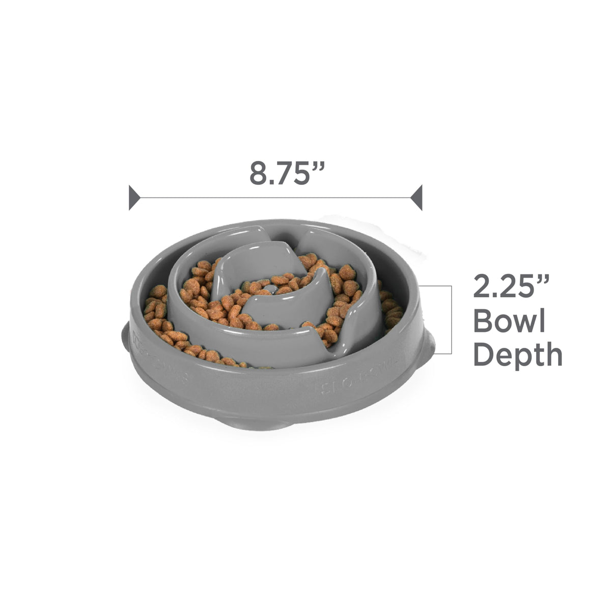 Outward Hound Fun Feeder Slo Bowl – Slow Feeder Dog Bowl, Blue (8.8 in)