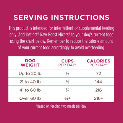 Instinct Freeze-Dried Beef Mixers Dog Food Topper, 6 oz