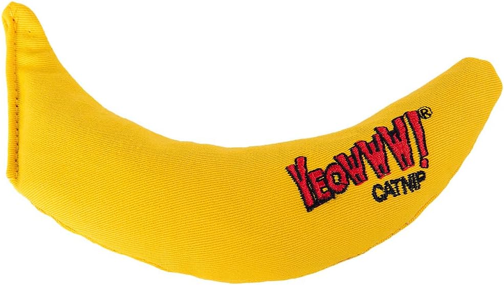 Yeowww! Catnip Banana cat toy stuffed with organically grown catnip