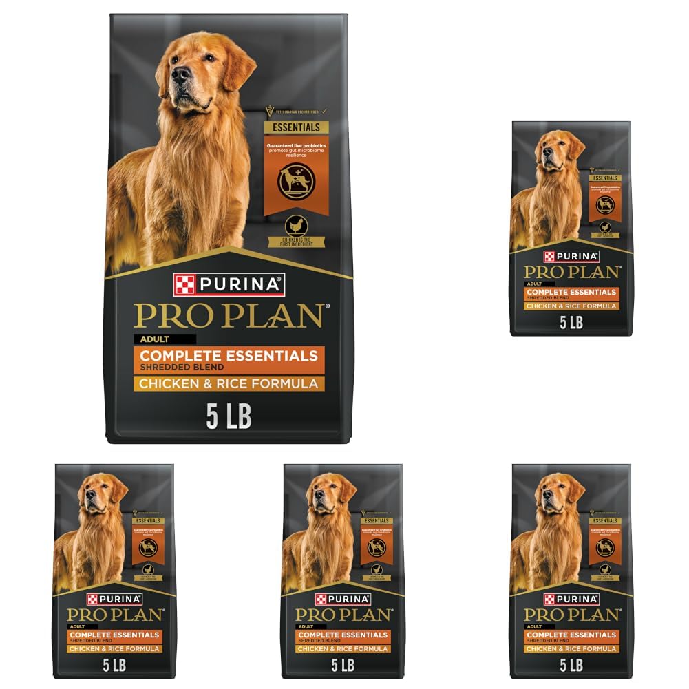 Purina Pro Plan Complete Essentials Chicken & Rice Dry Dog Food, 35 lb