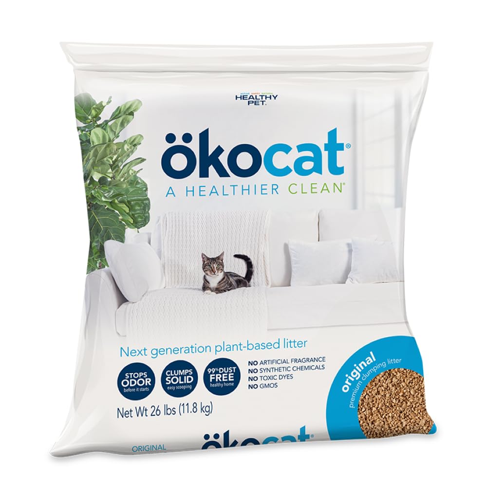 ökocat Low-Tracking Natural Wood Clumping Cat Litter, 14 lb
