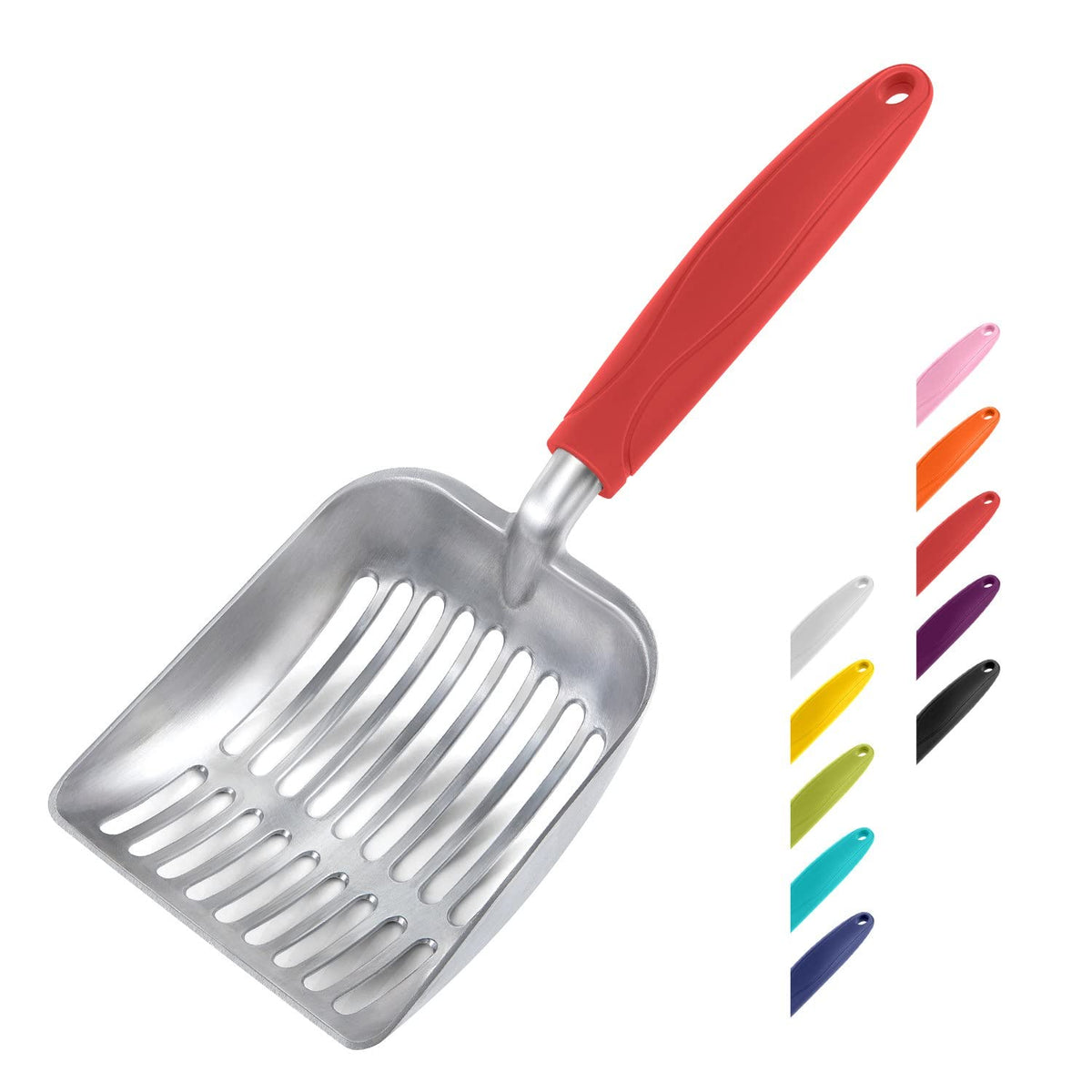 WePet Metal Cat Litter Scoop with Deep Sifter and Long Handle