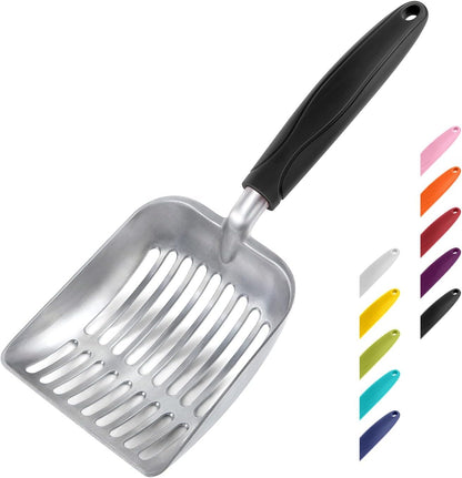 WePet Metal Cat Litter Scoop with Deep Sifter and Long Handle