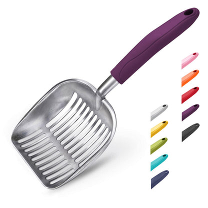 WePet Metal Cat Litter Scoop with Deep Sifter and Long Handle