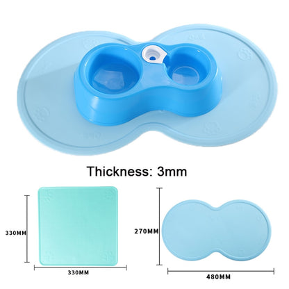 48*27cm Pet Dog Puppy Cat Feeding Mat Pad Cute Cloud Shape Silicone Dish Bowl Food Feed Placement Dog Accessories