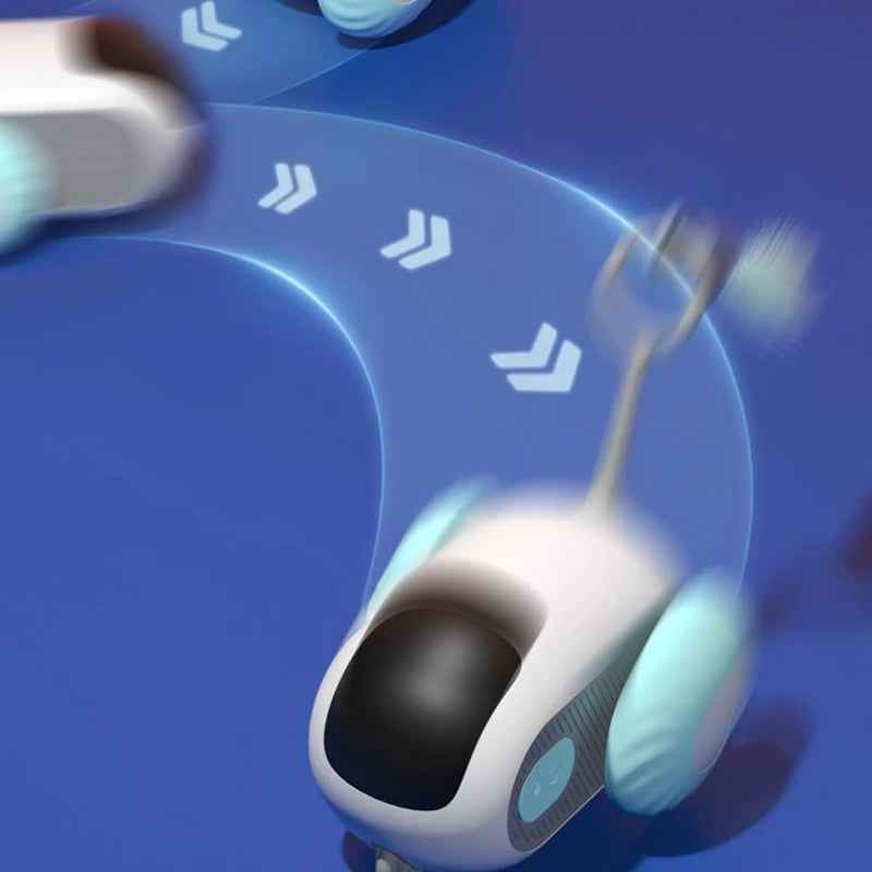 Remote Control Cat Car Toy USB Automatic Self‑Moving Smart Chasing Pet Vehicle