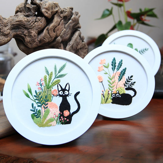 DIY  Cat Series Art  semi finished products