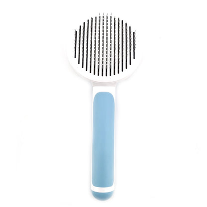 Self-Cleaning Slicker Brush for Dogs & Cats – Shedding & Grooming Comb