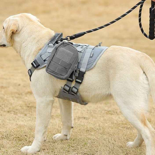 New Tactical Vest for Big Dogs Outdoor Splash‑Proof Adjustable Durable Pet Gear