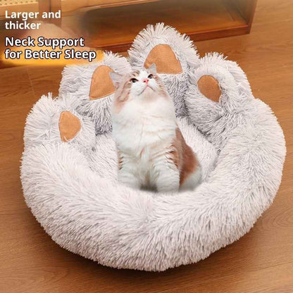 Hand‑Shaped Plush Pet Bed – Soft Sofa Nest for Dogs