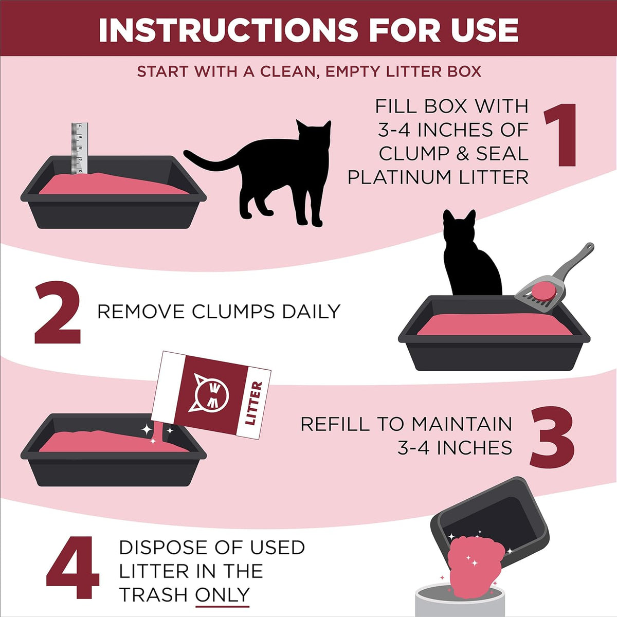 Arm & Hammer Slide Platinum Clumping Cat Litter – Easy Clean-Up, 18 lb